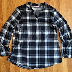 Plaid Nursing Top